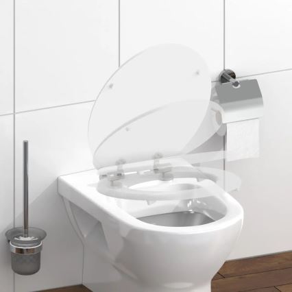 Schütte 84100-A - Capac WC cu închidere lentă SoftClose, din MDF, alb
