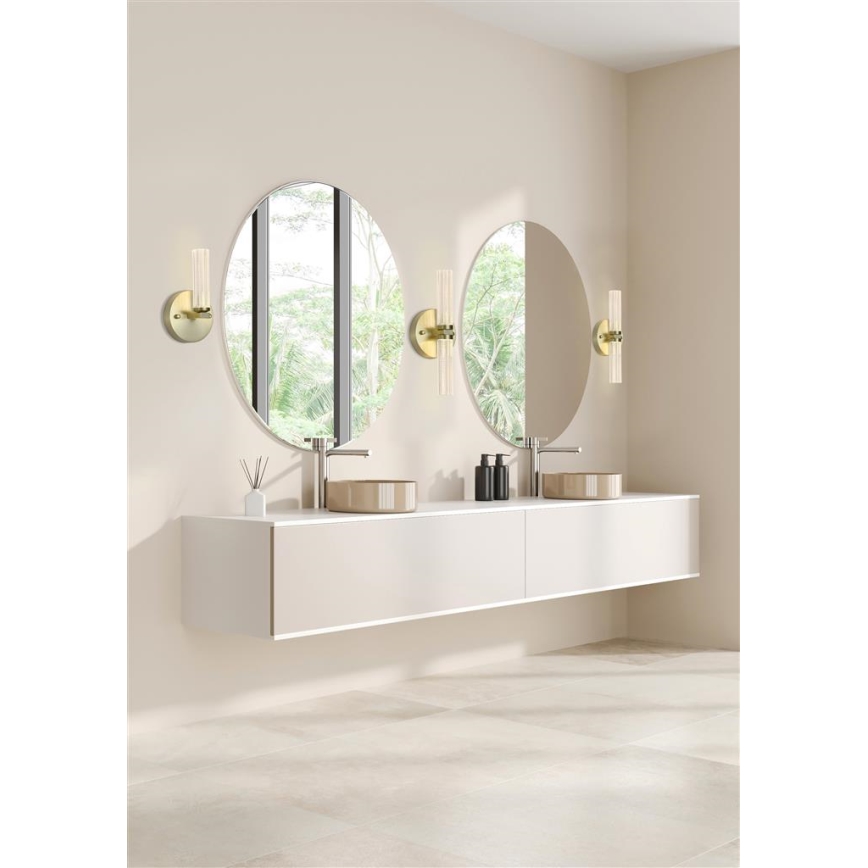 Searchlight - Aplică de baie LED cu intensitate reglabilă ABERDEEN LED/7W/230V IP44 alamă