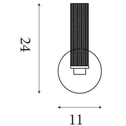 Searchlight - Aplică de baie LED cu intensitate reglabilă ABERDEEN LED/7W/230V IP44 alamă
