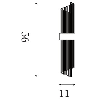 Searchlight - Aplică de perete LARA 2xE14/60W/230V