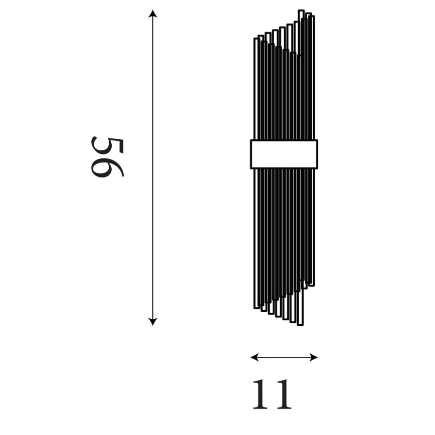 Searchlight - Aplică de perete LARA 2xE14/60W/230V