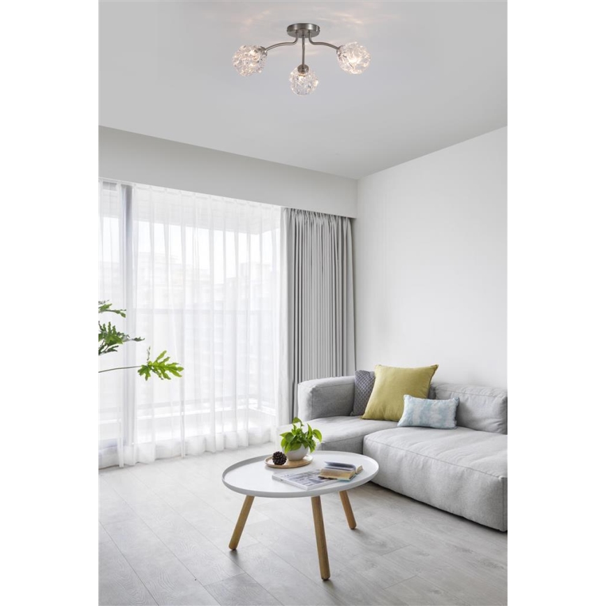 Searchlight - Plafonieră aplicată ASTRAL 3xG9/33W/230V crom mat