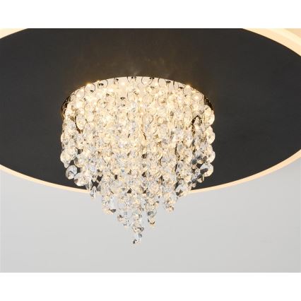 Searchlight - Plafonieră LED dimabilă DELUGE LED/20W/230V Ø 31,5 cm neagră