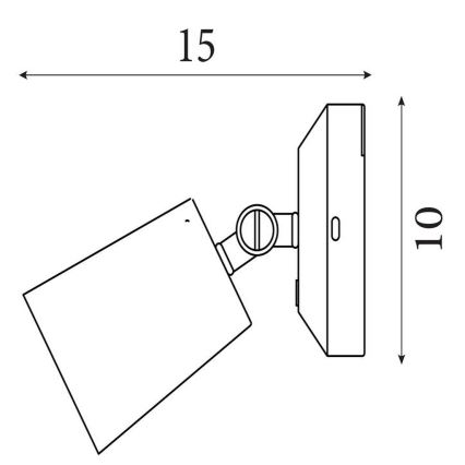 Searchlight - Aplica de perete LED dimabilă reîncărcabilă CONE LED/1,5W/5V aurie
