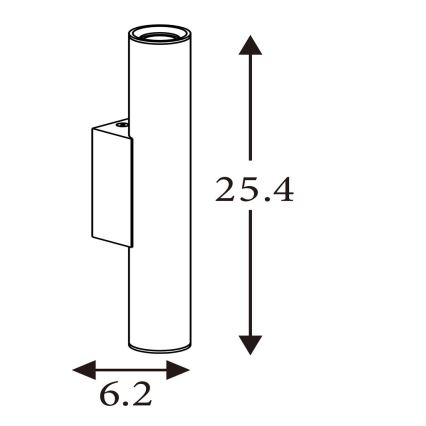 Searchlight - Aplică de perete BEACON 2xGU10/10W/230V, auriu