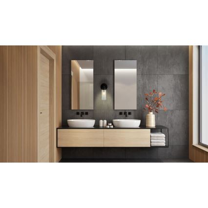 Searchlight - Aplică de perete IMPERIAL 1xG9/7W/230V neagră