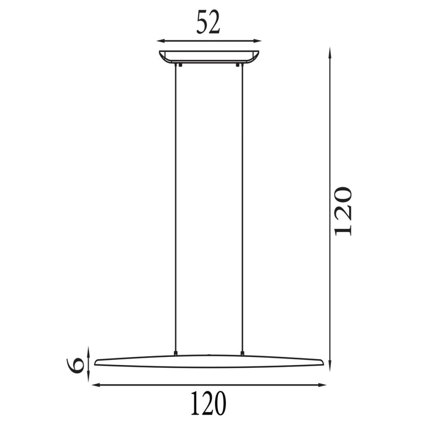 Searchlight - Lustră LED reglabilă pe cablu KENZIE LED/29W/230V 2700/3000/4000K