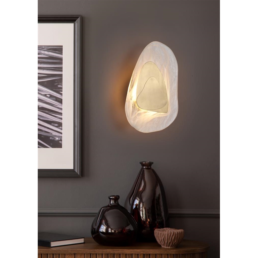 Searchlight - Aplica de perete DESTINY LED/8W/230V, alamă