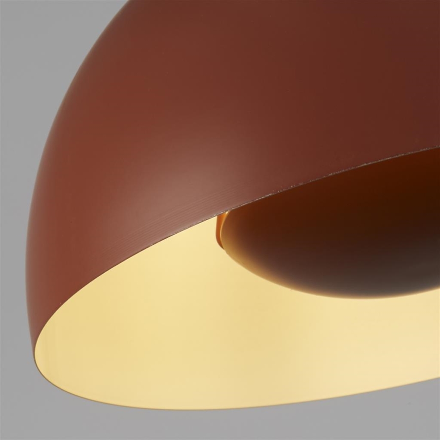 Searchlight - Pendul suspendat pe cablu MARS 1xE27/60W/230V Ø 40 cm, cărămiziu