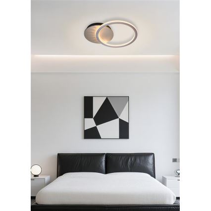 Searchlight - Plafonieră LED dimabilă SPECS LED/18W/230V 3000K 35x45 cm alamă