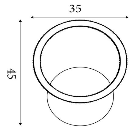 Searchlight - Plafonieră LED dimabilă SPECS LED/18W/230V 3000K 35x45 cm alamă