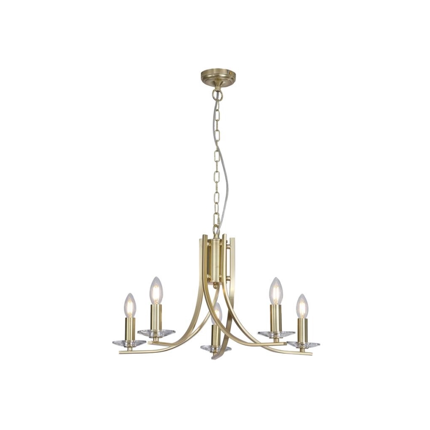 Searchlight - Lustru suspendat pe lanț ASCONA 5xE14/60W/230V