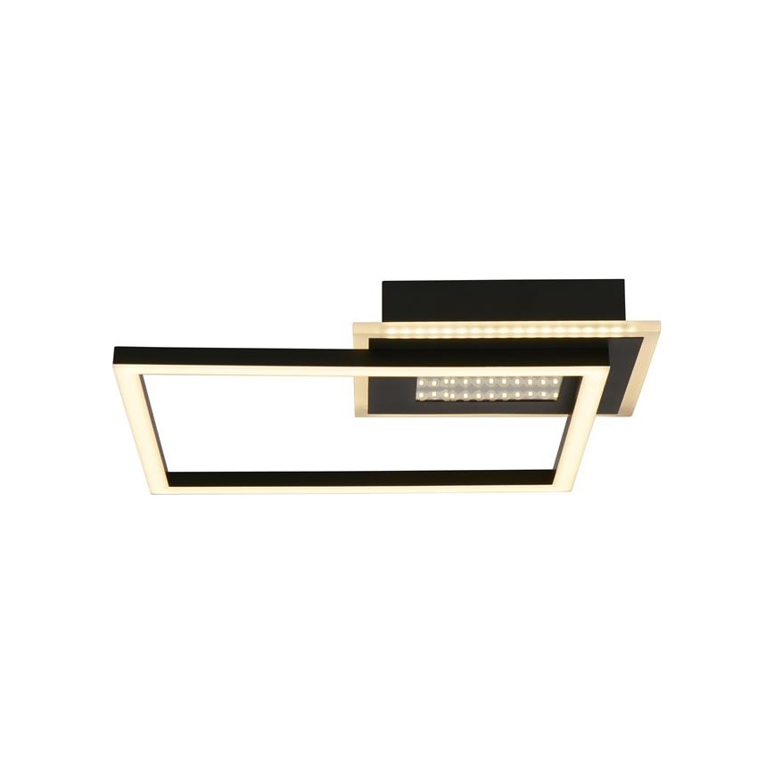 Searchlight - Plafonieră LED dimmabilă QUADRATE LED/24W/230V 36x36 cm neagră