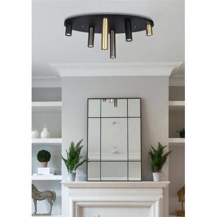 Searchlight - Plafonieră TUBES 6xGU10/10W/230V 80x30 cm