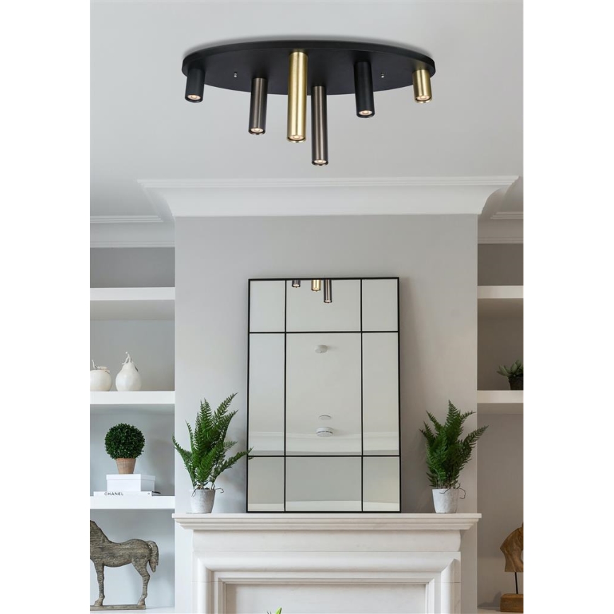 Searchlight - Plafonieră TUBES 6xGU10/10W/230V 80x30 cm