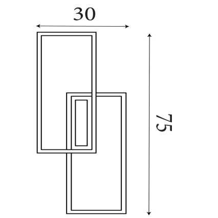 Searchlight - Plafonieră LED dimmabilă OVALOID LED/40W/230V 3000K 30x75 cm
