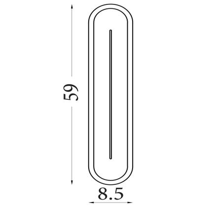Searchlight - Aplică LED de perete dimabilă COUPER LED/25W/230V 3000K alamă