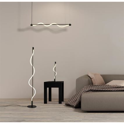 Searchlight - Candelabru LED pe cablu SERPENT LED/15W/230V negru