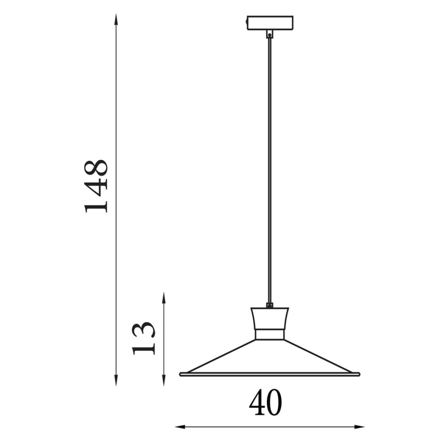 Searchlight - Pendul pe cablu BALHAM 1xE27/60W/230V