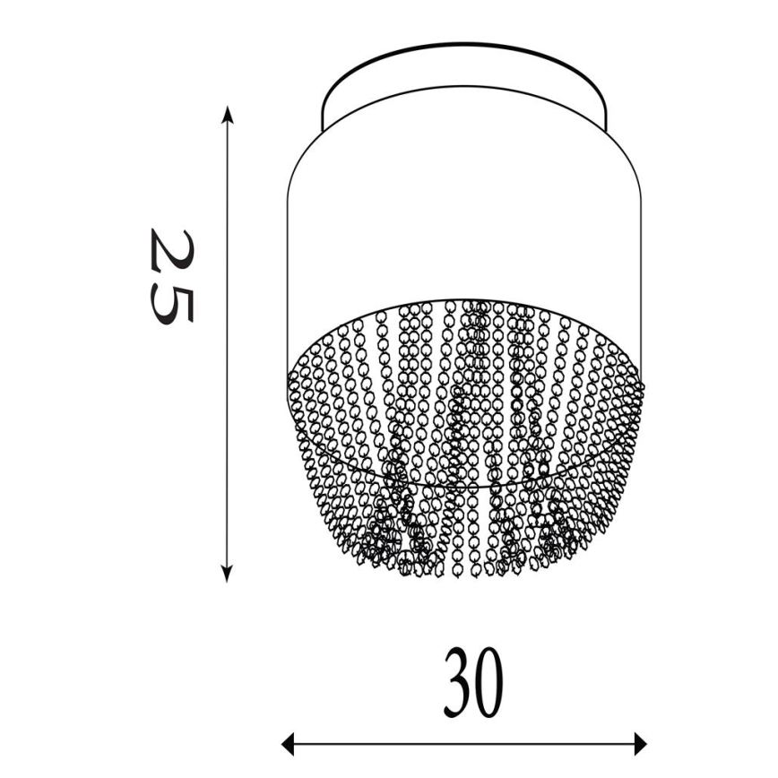 Searchlight - Plafonieră BELLANO 3xG9/7W/230V, Ø 30 cm, albă