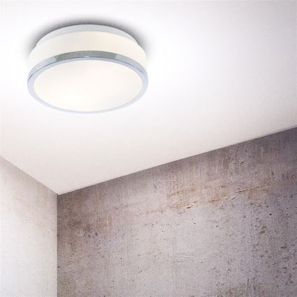 Searchlight - Plafonieră de baie DISC 2xE27/60W/230V IP44