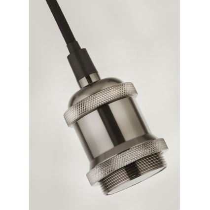 Searchlight - Pendul suspendat pe cablu SUSPENSION 1xE27/60W/230V argintiu