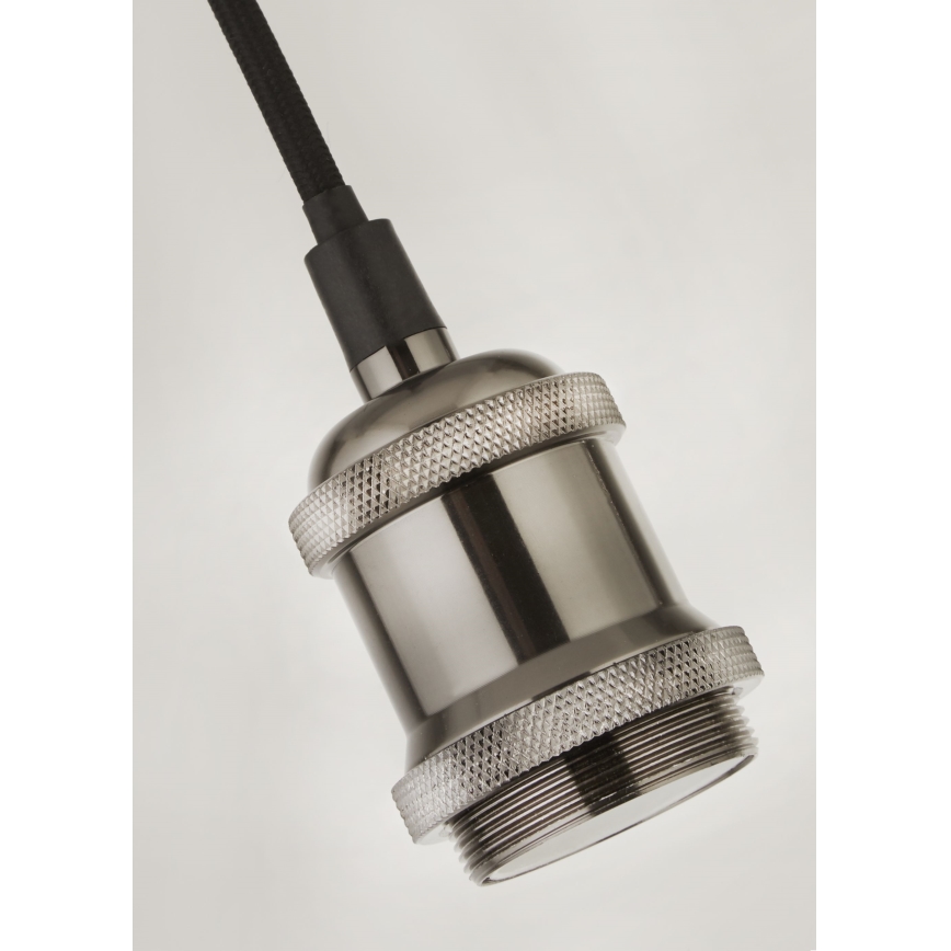 Searchlight - Pendul suspendat pe cablu SUSPENSION 1xE27/60W/230V argintiu