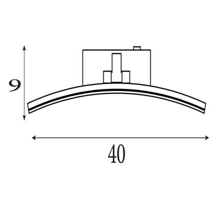 Searchlight - Aplică LED pentru tablouri SANTORINI LED/8,2W/230V argintiu