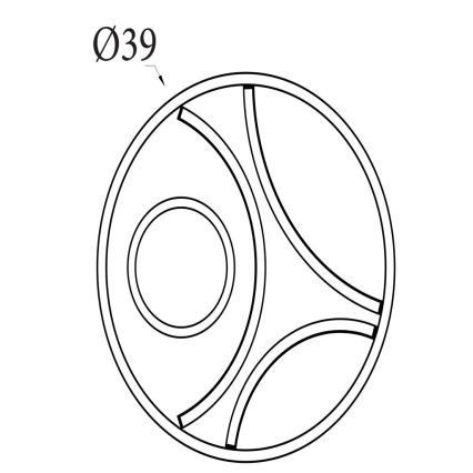 Searchlight - Plafonieră LED cu intensitate reglabilă ZENDISC LED/20W/230V 3000K Ø 39 cm