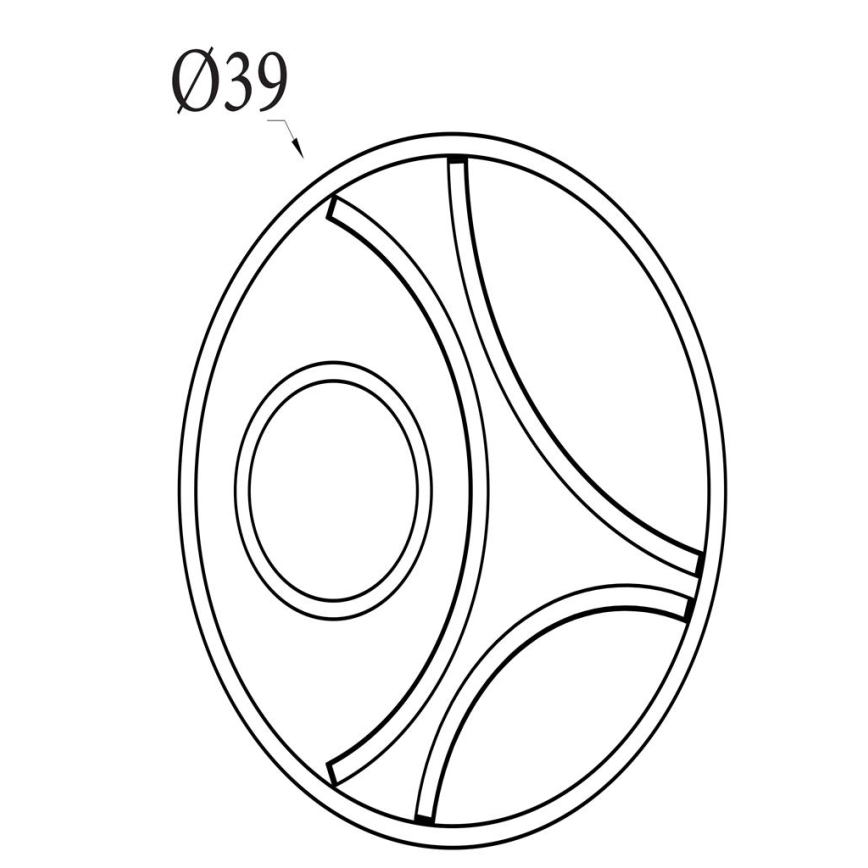 Searchlight - Plafonieră LED cu intensitate reglabilă ZENDISC LED/20W/230V 3000K Ø 39 cm