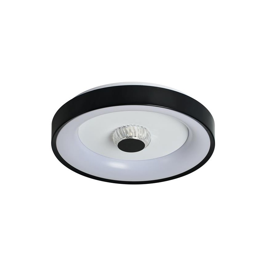 Searchlight - Plafonieră LED reglabilă POLKA, LED 24W/230V + LED 6W, Ø 38,5 cm, negru