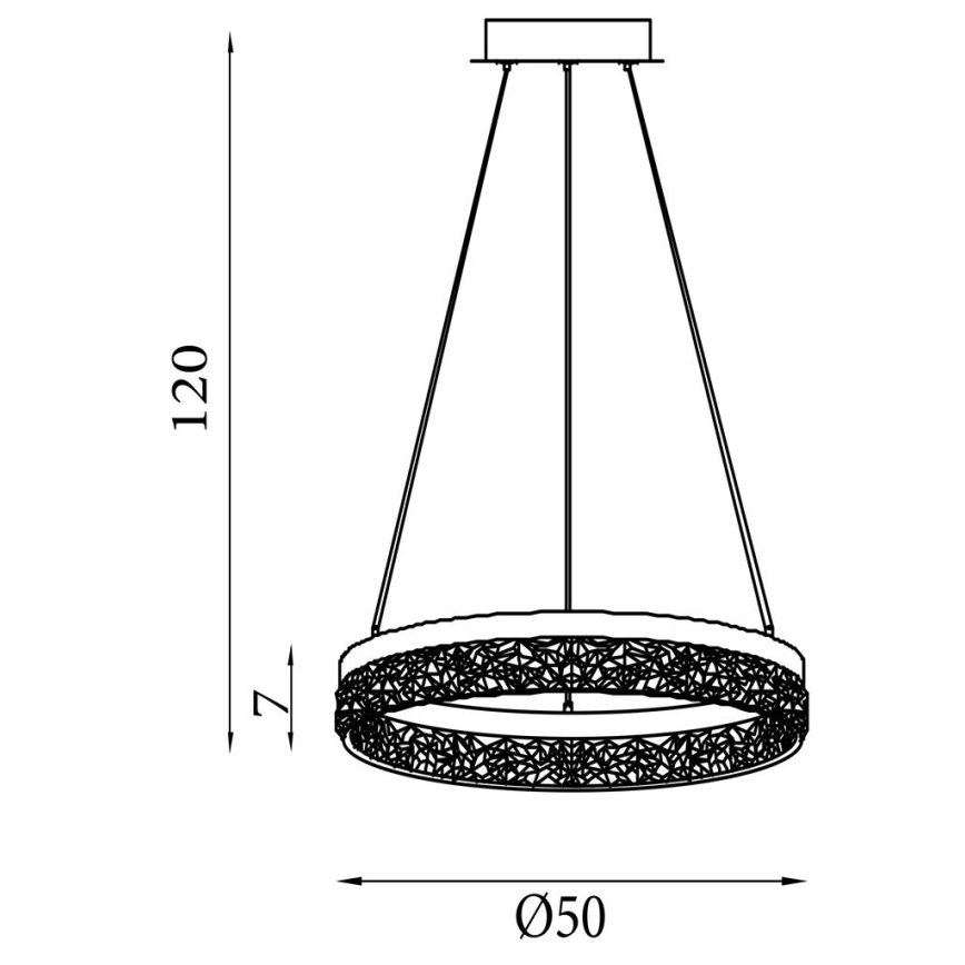 Searchlight - MADELEJNE Lustră LED reglabilă suspendată pe cablu LED/25W/230V