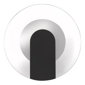 Searchlight - Aplică de perete LED TARGET, 7W/230V, neagră