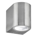 Searchlight - Aplică perete exterior LED LEDO 1xGU10/3W/230V IP44 argintiu