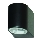 Searchlight - Aplică perete exterior LED LEDO 1xGU10/3W/230V IP44 negru