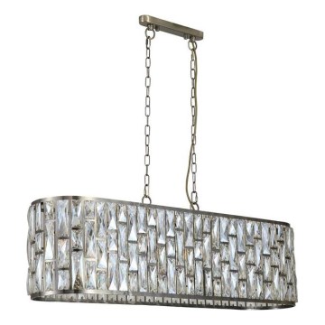 Searchlight - Candelabru suspendat cu lanț BIJOU 8xE14/40W/230V