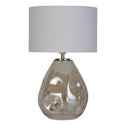 Searchlight - Lampă de masă DEVON 1xE27/60W/230V gri/fumuriu