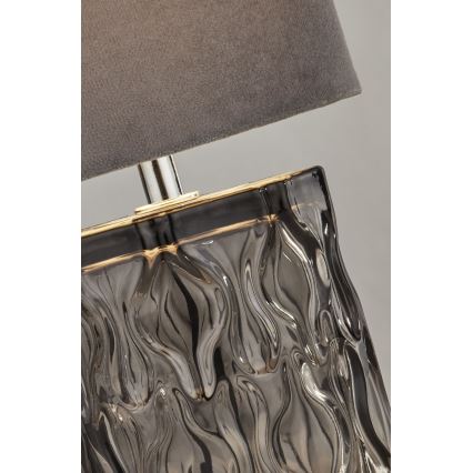 Searchlight - Lampă de masă LOMO 1xE27/10W/230V gri