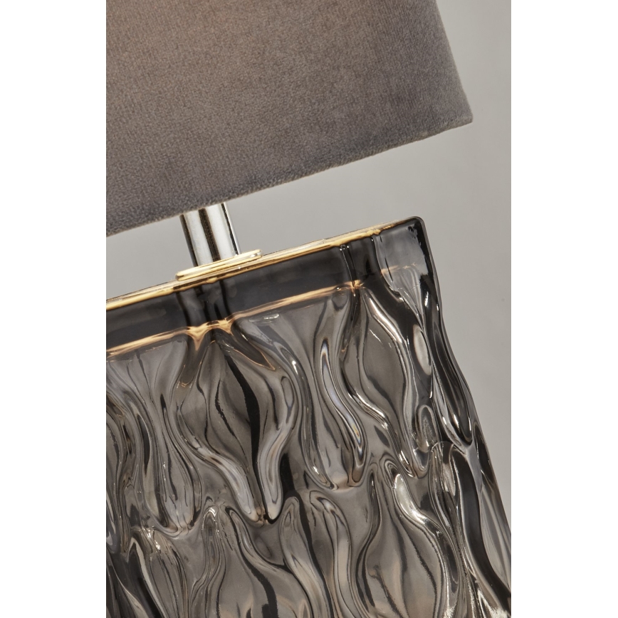 Searchlight - Lampă de masă LOMO 1xE27/10W/230V gri