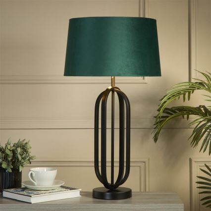 Searchlight - Lampă de masă CHIC, verde, 1xE27/60W/230V