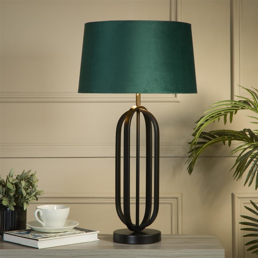 Searchlight - Lampă de masă CHIC, verde, 1xE27/60W/230V