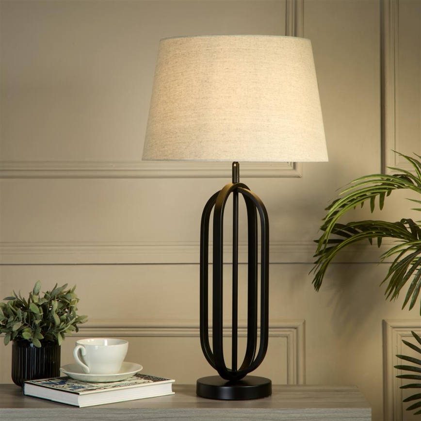 Searchlight - Lampă de masă CHIC, 1x E27/60W/230V, crem