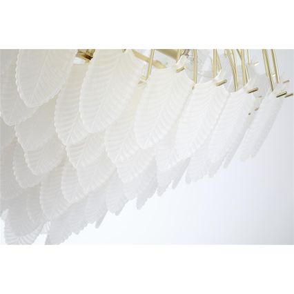 Searchlight - Candelabru pe lanț FEATHER 10xE14/60W/230V