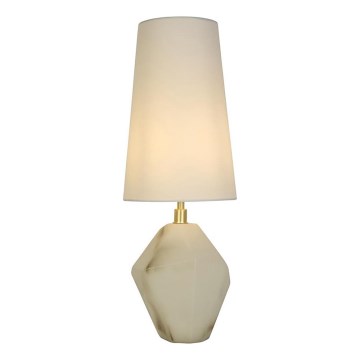 Searchlight - Lampă de masă APEX 1xE27/60W/230V alb/gri