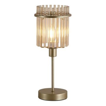 Searchlight - Lampă de masă SWIZZLE, 1xE14/60W/230V, aurie