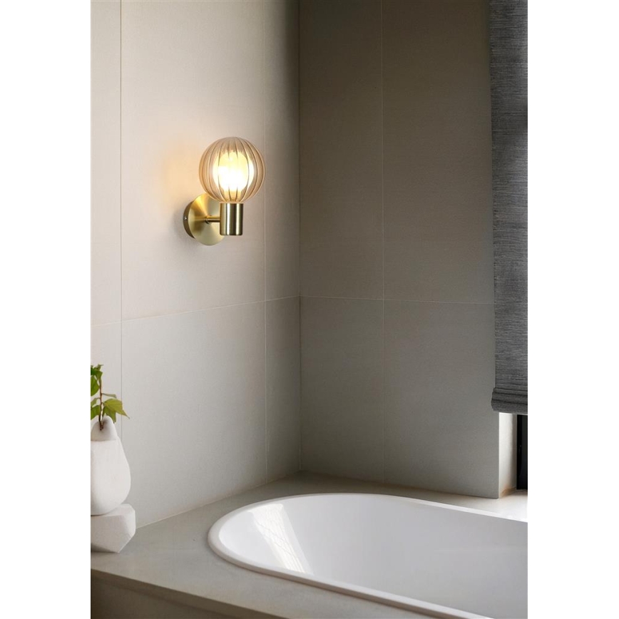 Searchlight - Aplica de perete LUMINSPHERE 1xG9/7W/230V, alamă