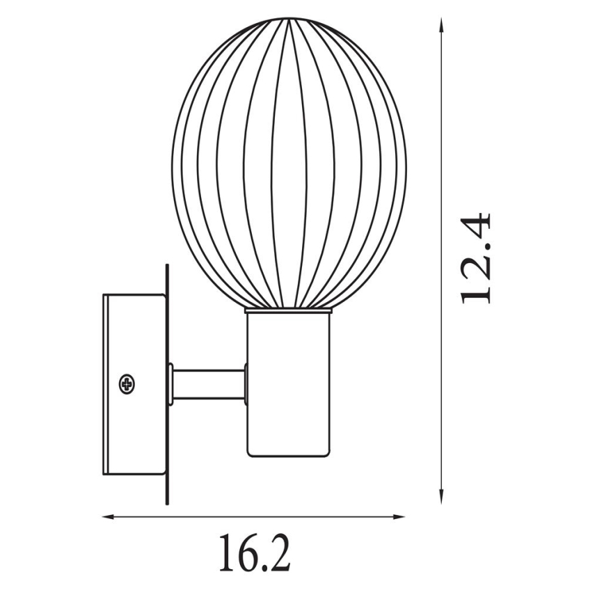 Searchlight - Aplica de perete LUMINSPHERE 1xG9/7W/230V, alamă