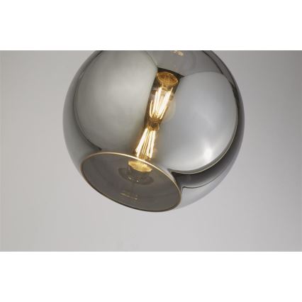 Searchlight - Lustră pe cablu BALL 1xE27/60W/230V negru