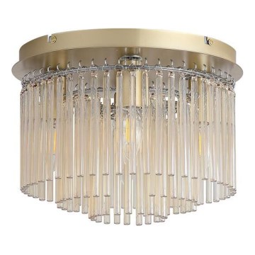 Searchlight - Plafonieră SWIZZLE 5xE14/60W/230V, Ø 32 cm, aurie