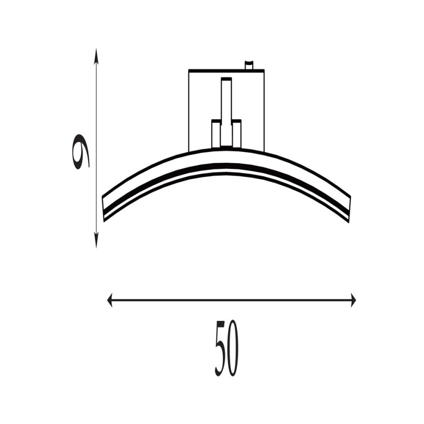Searchlight - Aplică LED pentru tablouri SANTORINI LED/10,88W/230V argintie